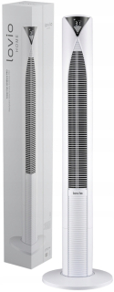 Stĺpový ventilátor LOVIO Stĺpový ventilátor AirWave PRO biely podlahový stĺpový ventilátor